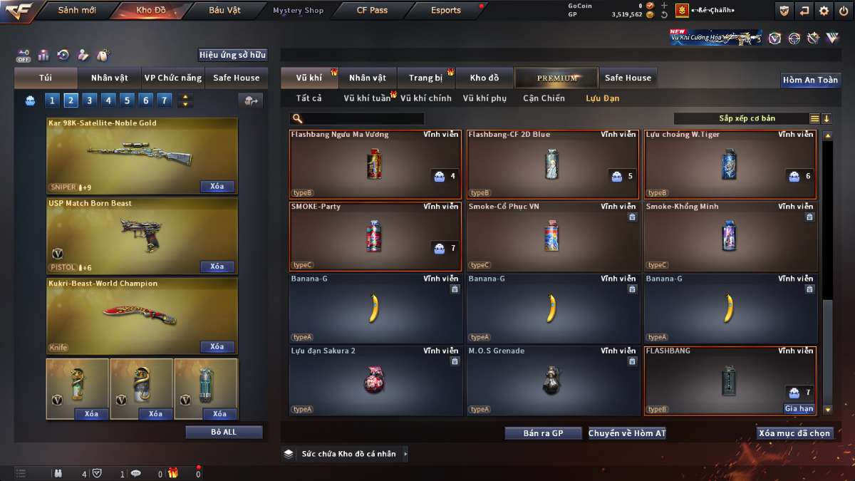 shop acc cf uy tin gia re